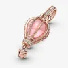 100% 925 Sterling Silver Sparkling Pink Hot-Air Balloon Dangle Charm Fit Pandora Original European Charms Bracelet Fashion Wedding Egagement Jewelry Accessories