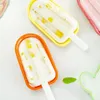 Moule à crème glacée en Silicone, plateau à glaçons, moules à Popsicle avec bâtons en plastique, couvercles, outils de desserts DIY ZC3526