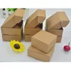 50 pz / lotto scatola di imballaggio regalo di carta scatola di immagazzinaggio di sapone scatola di cartone di imballaggio fatta a mano fai da te scatola regalo pieghevole artigianale naturale 210326372740166