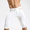 Pantalones cortos para correr para hombre, pantalones cortos de secado rápido para entrenamiento de Fitness, pantalones cortos para gimnasio para hombre, pantalones cortos ajustados para Fitness H1210