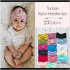 Boutique Baby Headbands Knot Ball Hairband Circle Wiązany Soft Nylon Head Okładki na urodzone małe maluchy dziewczyny dziecięce akcesoria do włosów tj. Sd5gz