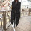 Kamizelki damskie damskie 2022 Zima długa bawełniana kurtka kamizelka Koreańska wersja gruba rozmiar luźne kobiety
