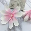 Ghirlande di fiori decorativi 10 pezzi / teste di fiori di seta di orchidee tailandesi artificiali 6,5 cm per fermaglio per capelli decorazione di nozze floreale