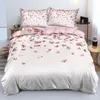 Set di biancheria da letto Set bianco semplice Copripiumino matrimoniale Copripiumino matrimoniale Federe 220x240 cm Biancheria da letto singola full size in 3 pezzi