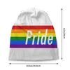 Berets Gay Pride Bonnet Hat Breintage Street Skullies Beanies Hats Love Is LGBT Biseksual Rainbow Multifunction Cap2401