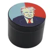 Sigara içme Trump desen öğütücüler bitki 50mm 4 katman tütün öğütücü çinko alaşım dişleri renkli yüksek kalite duman aksesuarları için