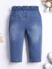 Jeans con toppe e tasca in vita per bambini SHE