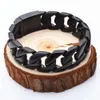 24mm Heavy Tennis Nero Stainelss Acciaio Enorme Solido Cubano Curb Catena a maglie Bracciale Gioielli Regali di festa per uomo per il padre