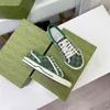 Tennis 1977 Designer Men's and Women's Canvas Casual Shoes Luxury Women's Shoes Italian Green and Red Mesh randiga gummisulor Elastiska lågtoppskor