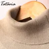 Cashmere Turtleneck Sweater Dames Lange Mouwen Gebreide Slanke Slanke Pullover Turtle Neck Warm Winter S voor 210514