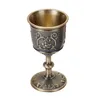 Mokken Fijn afwerking Vintage Zink Alloy Chalice Wine Goblet Cups Drinkware Decor Gifts204S