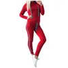 Chalaza 2022 Design Fashion Set Set Women Tracksuit Tweedelige stijl Outfit Sweatshirt Sport Draag dames trainingspakken