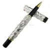 Penne a sfera Jinhao Dorato DOPPIO DRAGON PLAYING PLAYL SCARICI GUIDING TOWER PAC ROLLER PEN PEN Penna in oro Trim Professional Office Staryer