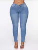 WITHZZ Hole Denim PantsPantaloni glutei strappati Jeans elastici strappati pantaloni a matita 210809