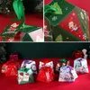 Xmas Candy Gift Wrap Papier Box Santa Claus Kleine Cake Cartoon Verpakkingsdozen Sneeuwvlok Elanden Afdrukken Party Viering Onregelmatige BH4876 WHLY