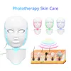 Schönheit Hautverjüngung Gesicht Hals Maske LED Photonentherapie 7 Farblichtbehandlung Anti Aging Akne Fleckenentfernung Falten Aufhellung Gesichtspflege