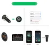 Araba MP3 Çalar Bluetooth Handsfree Kiti FM Verici Çakmak Çift USB Şarj Pil Voltaj Algılama U Disk Oyun