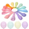 Party Decoration 50pcs 10inch/12 Inch Macarons White Pink Pastel Candy Latex Balloons For Wedding Baby Shower Decor Air Helium Globos