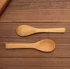 12.8 * 3cm bambu sked glass honungskedar baby skedar kök med liten scoop