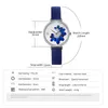 Armbandsur Shengke Creative Kvinnor Klockor Armbandsur 2021 SK Läderband Armbandsur för Blue Feather Clock Stylish Quartz
