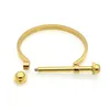 Nowy Design Nut Narzuta Bransoletka Armband Gold Bransoletka Dla Kobiet Śruba Bransoletki Mankiet Bransoletki Manchette Mężczyźni Biżuteria Pulseiras Q0722