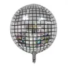 黒と銀の風船ガーランドアーチキット139pcs 4Dディスコホイルバルーンウェディングベビーシャワーバースデーディスコダンスパーティー装飾x0726