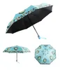Çocuk şemsiye karton sevimli parapluie üç katlanır şemsiye öğrenciler parasol cosplay koleksiyonu çocuklar yağmur ve güneş