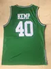 Maglie da basket vintage da uomo NCAA cucite College Shawn 40 Kemp Concord Jersey Maglie da scuola superiore Camicie verdi S-2XL