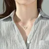 925 zilveren valentijnsdag set ketting oorbellen hart-vorm creatieve mode moissanite vrouwelijke moissanite sieraden