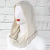 Kobiety Zima Crochet Knit Hood Infinity Szalik Outdoor Wiatroszczelny Ciepły Długi Szal Wrap Solid Color Słuchawkowy Kapelusz Ogrzewacza