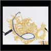 Masks Festive Supplies Home & Gardenlace Inlaid Diamond Night Club Sexy Eye Mask Masquerade Dance Halloween Maskdot Opening Ceremonydot Birth