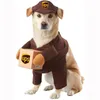 Hundkläder kurir cosplay kläder katt rolig husdjur kläder rollspel passa express paket pirat passar halloween fest