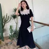 カットワークの刺繍プラスサイズの夏のシャツのドレスイブニングビンテージパーティー特大ビーチ女性ES Robe Vestido 210423