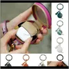 Rings Jewelrywireless Bluetooth Key Ring Pu Leather Protective Case Er Keychain Bracelet Tassel Purse Circle Keyring Makeup Mirror Kimter-B3