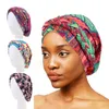 Copricapo per la cura dei capelli delle donne africane Modello musulmano Hijab Cappello Moda Treccia avvolgente Turbante elasticizzato Copricapo colorato