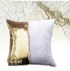 Sequin Mermaid Cushion Cover Pillow Magical Glitter Sierkussen Case Home Decoratieve Auto Sofa Kussensloop 40 * 40cm DAW327