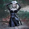 Traf sommar sexig klänning kvinnor y2k gotiska kläder vintage harajuku flickor party klänningar punk vestidos toppies 9 210712