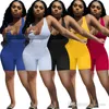 Сексуальные женские комбинезоны Подвеска Ruspender Color Color Anderise Вязание Pit Body Bodysuit Беспутная цельная одежда