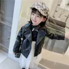 Куртки бренд девочек мальчики пустерация дети детская кожаная куртка весна осень крутое пальто детская одежда пальто 2-14т