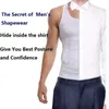 Cuerpo para hombre Shorters Mens Slimming Cofre Camisa abdominal Shaper Belly Control Cinturón Cinturón Trainer Camiseta Top Top 2021