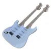 Factory Outlet-Left Handed 6+6 Strings White Electric Guitar with Maple Fretboard