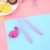 Baguettes Creative Mignon Enfants Dessin Animé Flamingo Style Débutant Manger Outil Facile À Utiliser Cuisine Vaisselle Accessoires