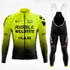 HUUB Conjunto de Camisa de Ciclismo de Inverno Masculino Ribble Weldtite Manga Longa Fleece Camisa de Bicicleta de Estrada Terno MTB Maillot Culotte Roupas de Ciclismo