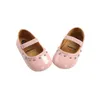 ファーストウォーカー0-18M幼児の赤ちゃん女の子ソフトPUプリンセスシューズファッション光沢のある包帯幼児Prewalker