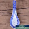 5pcs China Chinese Style Ceramic Spoon Blue And White Soup Spoons Porcelain Ceramics Kitchen Tableware4587617
