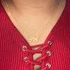 Colar de designer de jóias de luxo iniciais borboleta para mulheres boho aço inoxidável gargantilha A-Z Alfabeto Pingente de ouro corrente 2021