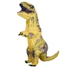 Disfraz inflable de T REX para adultos, disfraces de dinosaurios, disfraz de Cosplay de fiesta de mascota para hombres y mujeres, dibujos animados de dinosaurio Y0827