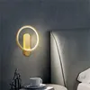 Wall Lamp BROTHER Brass Wall Lamp Nordic Modern Gold Sconces Simple Design LED Light Indoor For Home Decoration