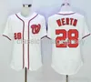 Bordado Jayson Werth camisa famosa de beisebol americano costurada masculina feminina camisa de beisebol juvenil tamanho XS-6XL
