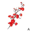 Couronnes de fleurs décoratives plante artificielle fleur de prunier Style chinois petite fleur d'hiver décoration de la maison en soie F8S2